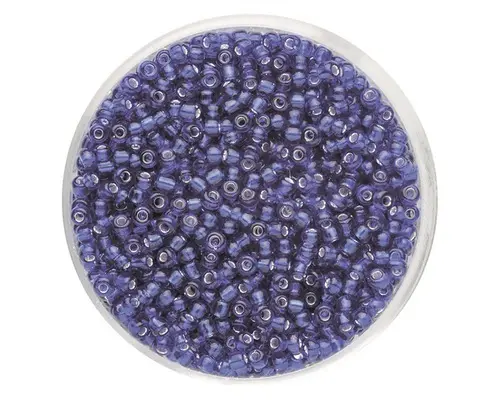 Perle Rocailles mit Silbereinzug lapis 2,6 mm 17 g