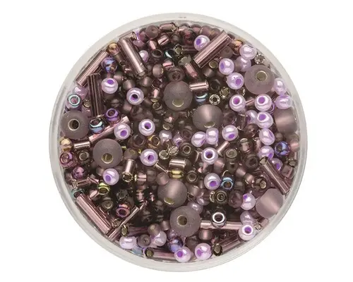 Rocailles Mix lila 17 g