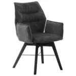 XXXLutz Lauterach - Ihr M&ouml;belhaus bei Bregenz Armlehnstuhl in Holz, Textil Anthrazit, Schwarz