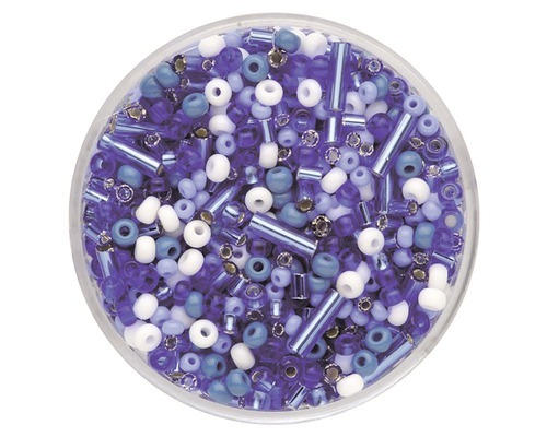 Perle Rocailles Mix mittelblau 17 g