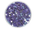 Hornbach Perle Rocailles Mix dunkelblau 17 g