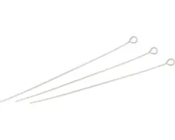 Kettelstifte silberfarben 60 mm 10 Stück