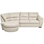 XXXLutz Lauterach - Ihr M&ouml;belhaus bei Bregenz Ecksofa in Kombination Echtleder/Lederlook Wei&szlig;