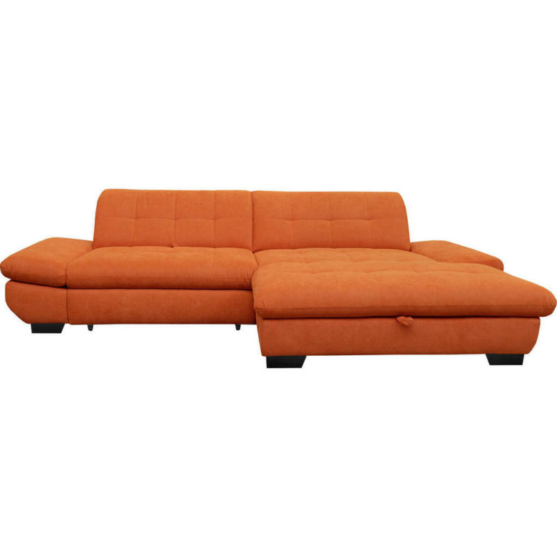 Ecksofa in Mikrofaser Orange