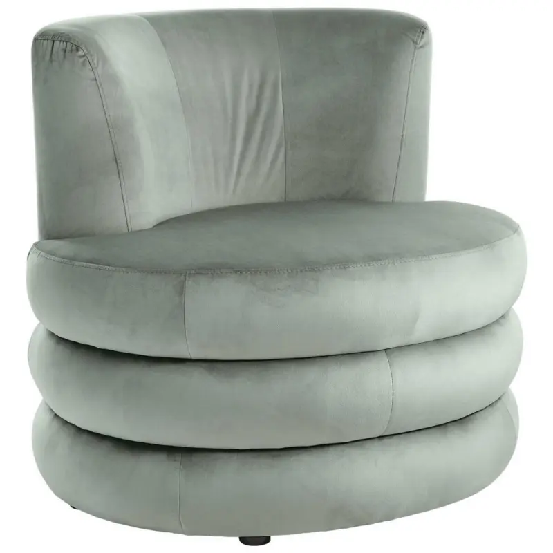 Designsessel in Flachgewebe Hellblau