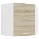 XXXLutz Lauterach - Ihr Möbelhaus bei Bregenz Eckoberschrank 57/60/57 cm in Weiß, Sonoma Eiche