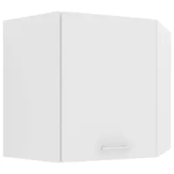 Eckoberschrank 57/60/57 cm in Weiß