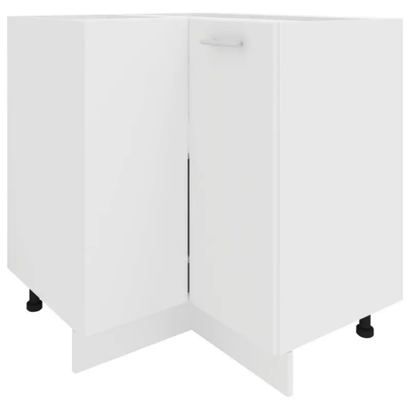 Eckunterschrank 76/82/76 cm in Weiß