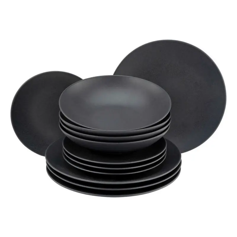 Tafelservice Soft Touch Black 12-teilig