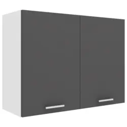 Küchenoberschrank 80/60/31 cm in Anthrazit, Weiß