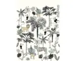 Hornbach Fototapete Vlies 842173 842173 Bambino XVIII Dschungel weiss 4-tlg. 200 x 280 cm
