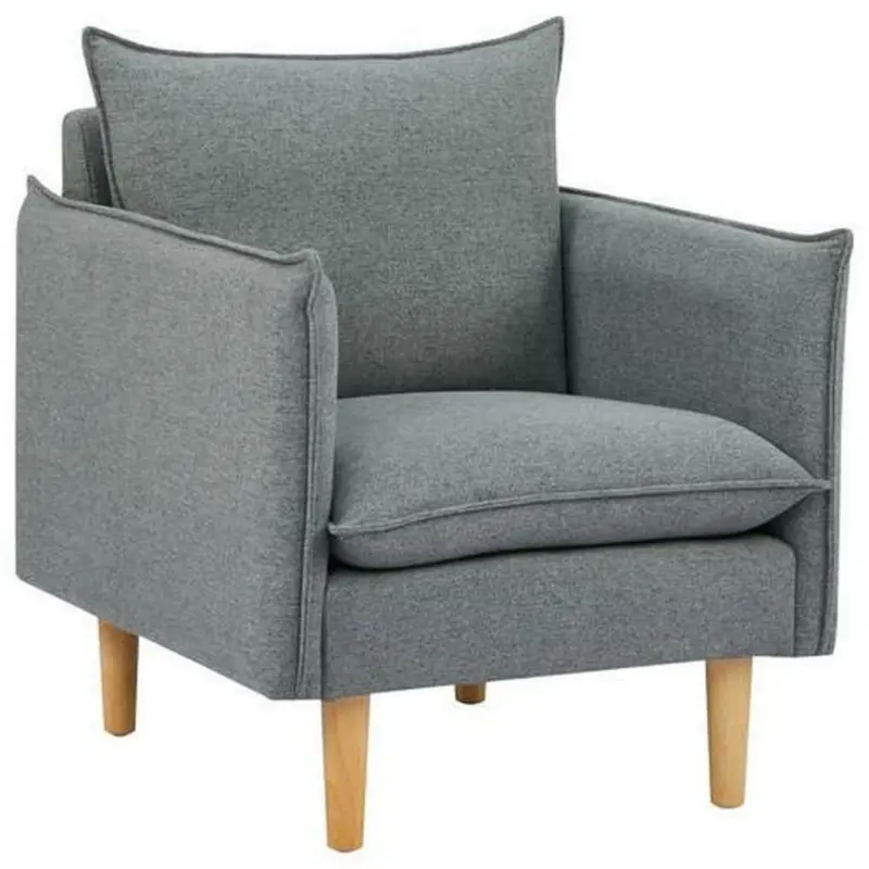 Sessel in Webstoff Dunkelgrau