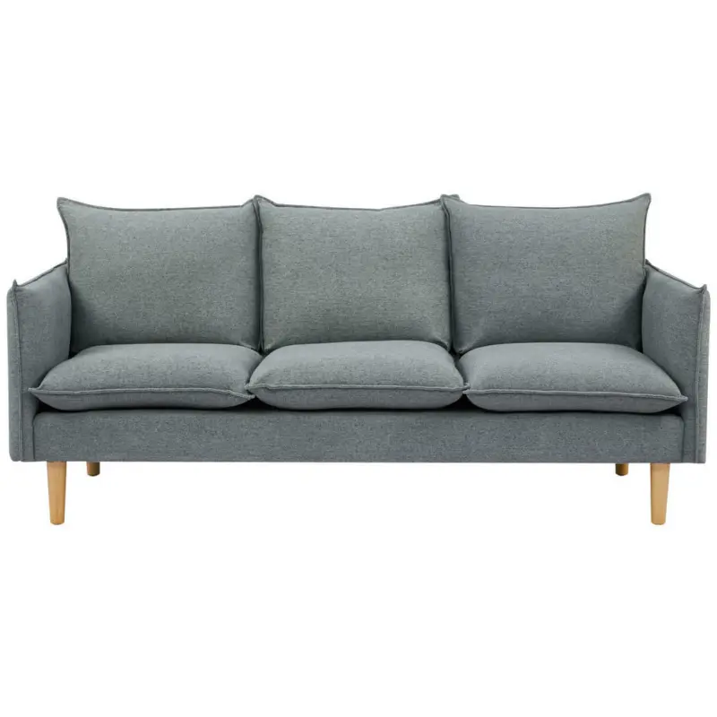 Dreisitzer-Sofa in Webstoff Dunkelgrau