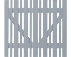 Einzeltor Konsta Eco ohne Schloßfräsung 100 x 80 cm grau