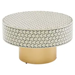 Couchtisch in Kunststoff 60/60/35 cm