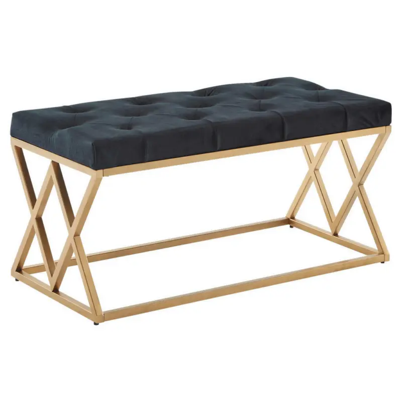 Sitzbank in Textil Schwarz