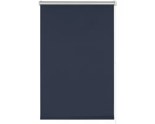 Klemmrollo Verdunkelung ohne Bohren Thermo blau 90x210 cm inkl. Klemmträger