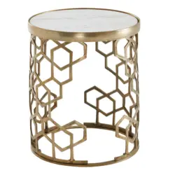 Beistelltisch in Metall 46/46/55 cm