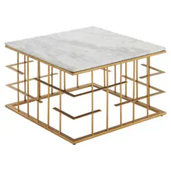 Couchtisch in Metall 55/55/35 cm