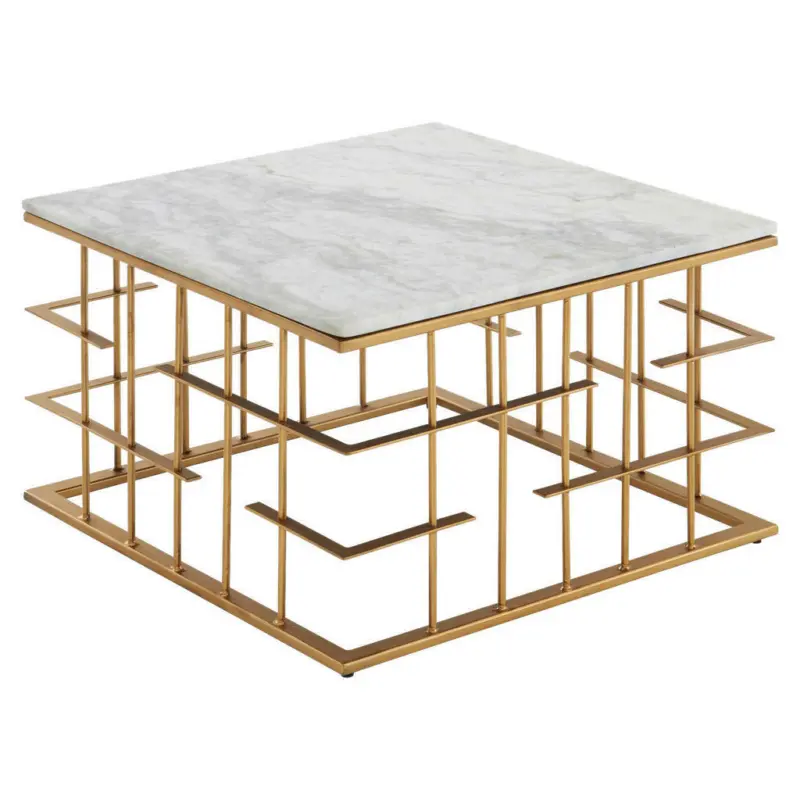 Couchtisch in Metall 55/55/35 cm