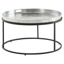 Couchtisch in Metall 62/62/36 cm