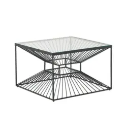 Couchtisch in Metall 55/55/36 cm