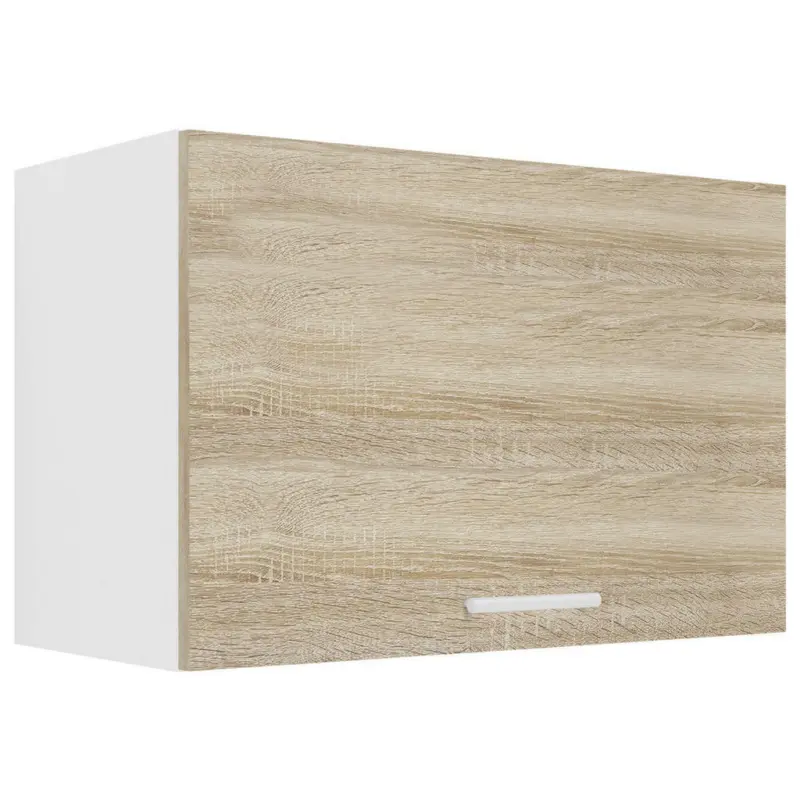 Küchenoberschrank 60/40/31 cm in Weiß, Sonoma Eiche