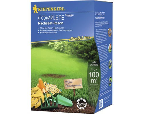 Rasensamen Kiepenkerl P.L Complete Nachsaat-Rasen 2 kg / 100 m²