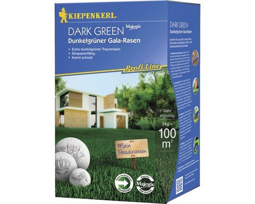 Rasensamen Kiepenkerl Dunkelgrüner Gala-Rasen 2 kg / 100 m²