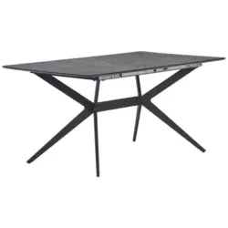 Esstisch in Metall, Holzwerkstoff 160/90/75 cm