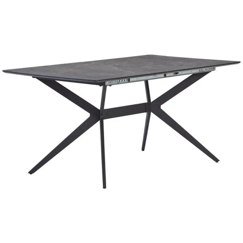 Esstisch in Metall, Holzwerkstoff 160/90/75 cm
