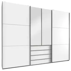 Schwebet&uuml;renschrank in Wei&szlig;