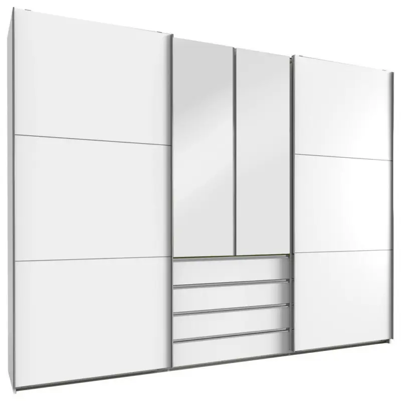 Schwebet&uuml;renschrank in Wei&szlig;