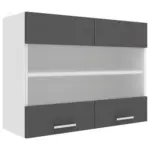 XXXLutz Lauterach - Ihr Möbelhaus bei Bregenz Küchenoberschrank 80/60/31 cm in Anthrazit, Weiß