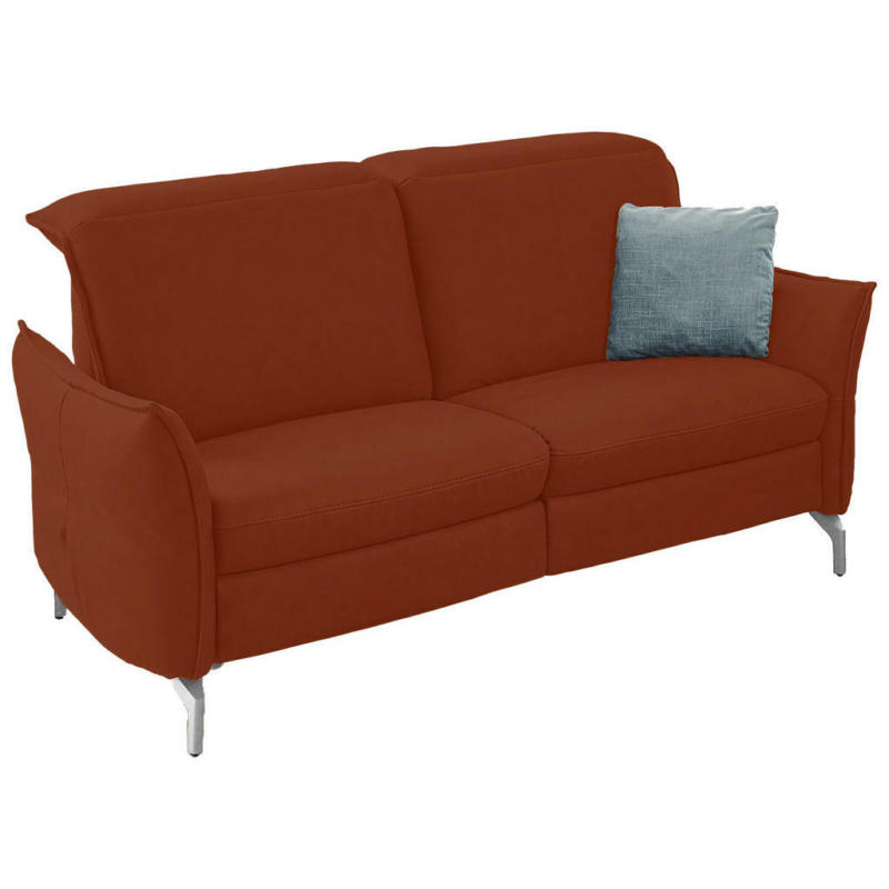 Zweisitzer-Sofa in Lederlook (vegan) Cognac