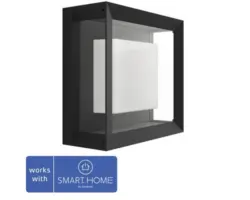 Philips hue LED Wandleuchte Econic White & Color Ambiance 15W 1150 lm schwarz 115x260 mm - Kompatibel mit SMART HOME by hornbach