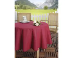 Gartentischdecke rot Ø 160 cm