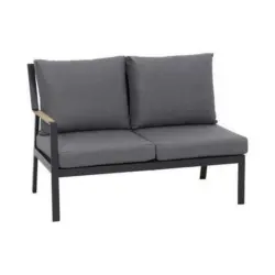 Gartenbank 124,5/87,5/74 cm in Anthrazit