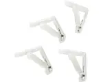 Hornbach Tischtuchklammern Kunststoff 4 Stück transparent 5x5 cm