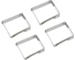 Hornbach Tischtuchklammern Edelstahl 4 Stück silber 5x5 cm