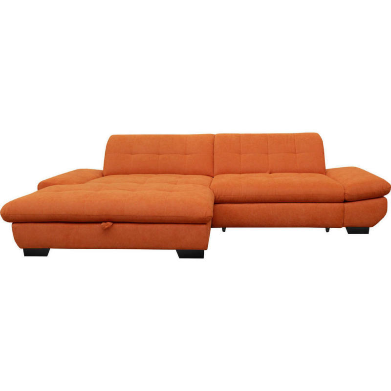 Ecksofa in Mikrofaser Orange