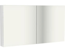 Spiegelschrank Sanox 2-türig 120x14x70 cm weiß hochglanz