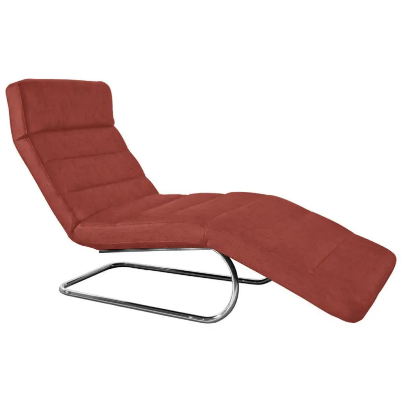Relaxliege in Mikrofaser Rot