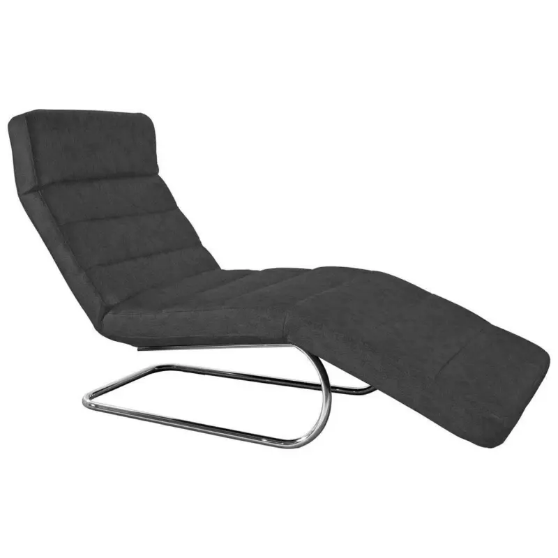 Relaxliege in Mikrofaser Anthrazit