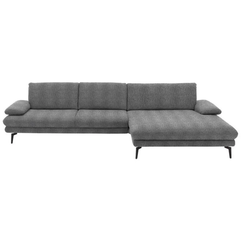 Ecksofa in Chenille Grau