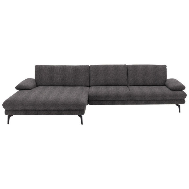 Ecksofa in Chenille Anthrazit