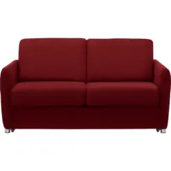 Sofa in Flachgewebe Rot