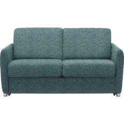 Sofa in Flachgewebe Blau