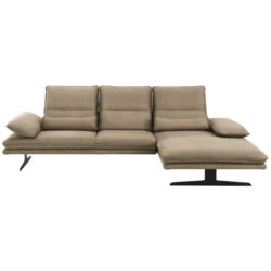 Ecksofa in Mikrofaser Taupe