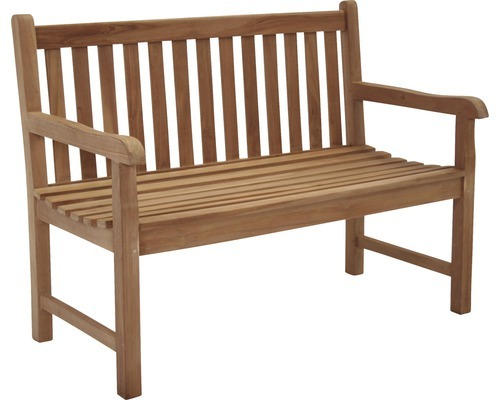 Gartenbank Dalton 130x130x92 cm 2-Sitzer Holz braun